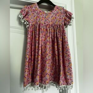 3T Mila & Rose Pom Pom girls Dress - birthday sprinkle print - great condition